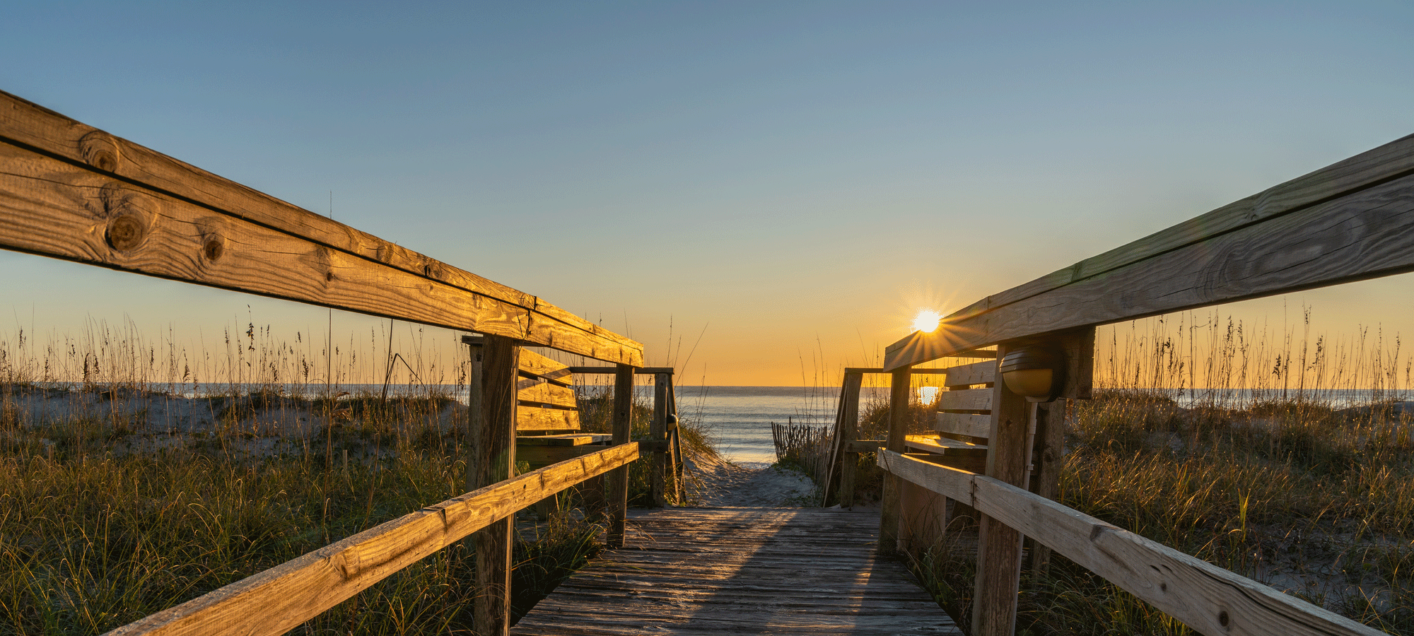 kure beach boardwalk to beach