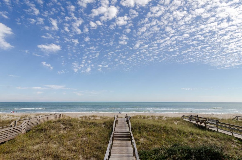 view of beach boardwalk of a property from Bryant Real Estate in NC