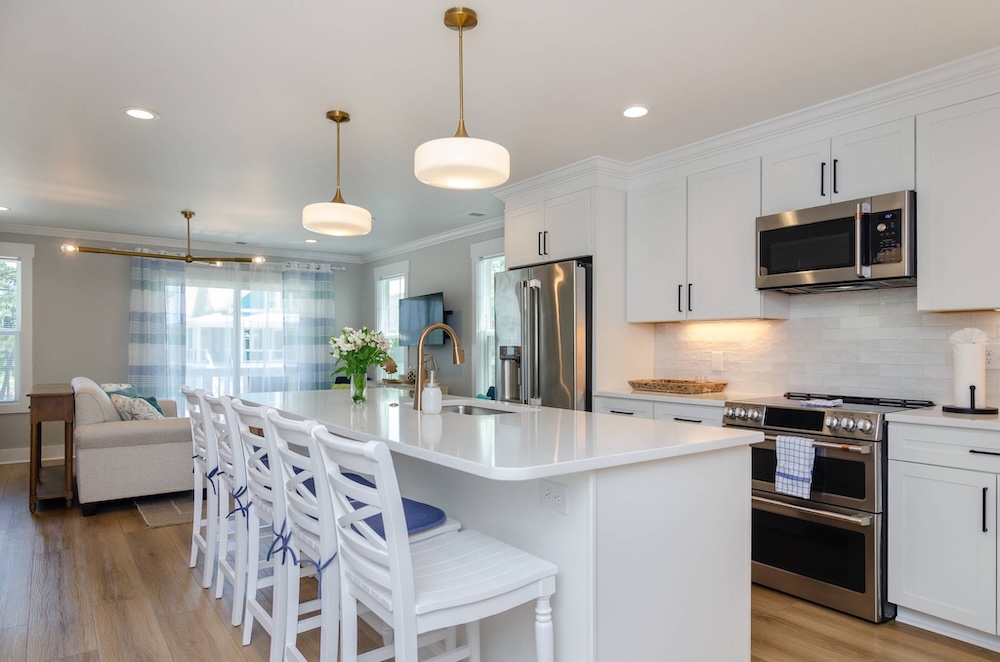 Interior of north carolina beach vacation rental