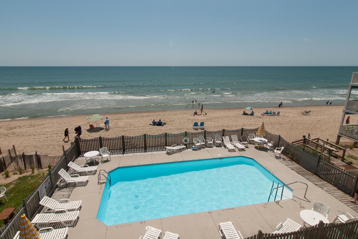 beach front condos on kure beach with pool